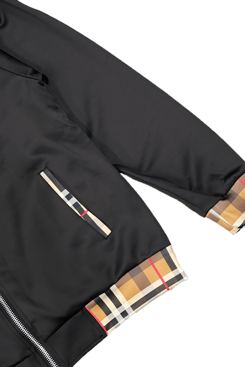 Lime Milo Checkered Detail Track Jacket Set