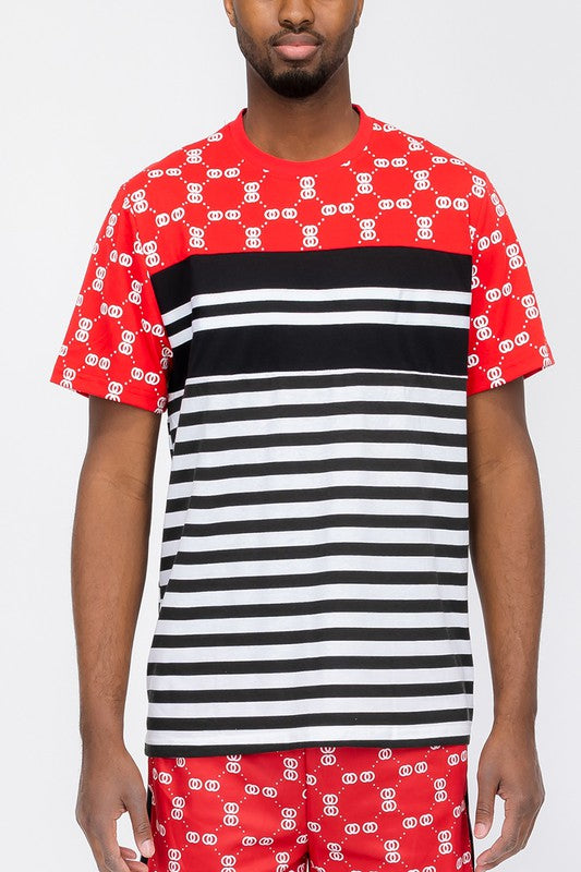 Weiv Chain Link Print Short Sleeve Tshirt