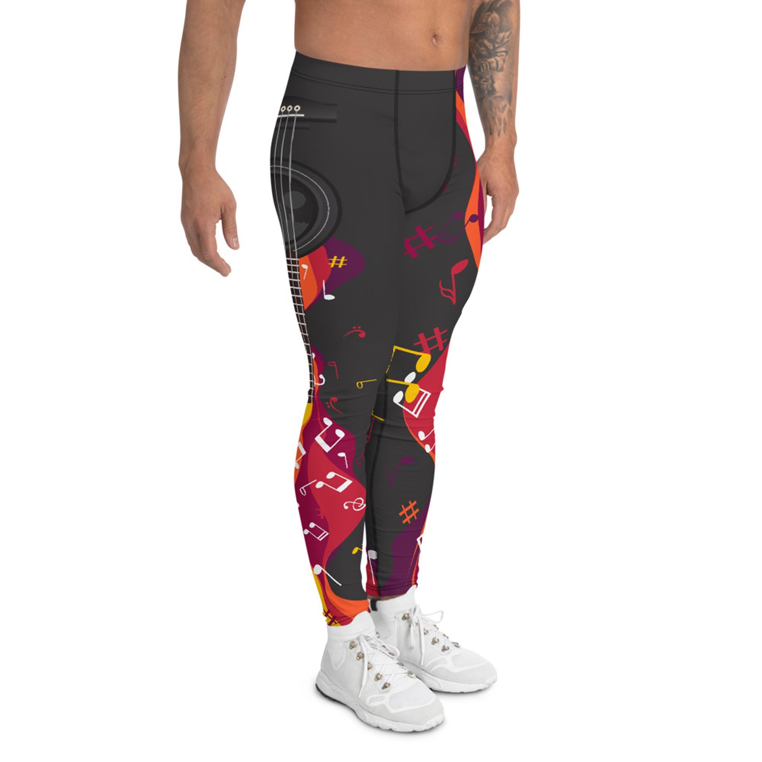 Maroon Sooty Musical Leggings for Men