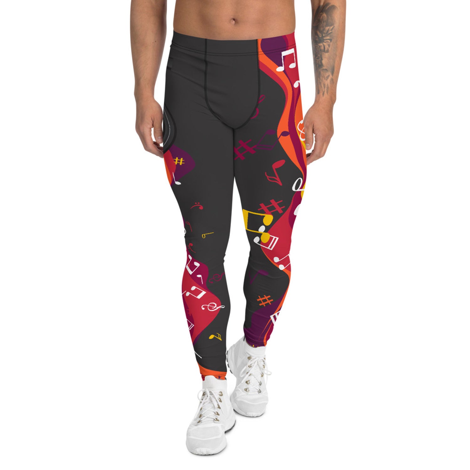 Maroon Sooty Musical Leggings for Men