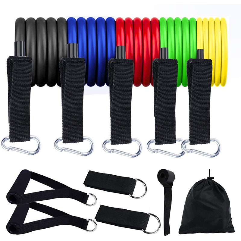 Teal Simba 11Pcs Fitness Equipment Resistance Band Set