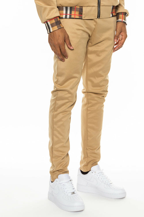Lime Milo Checkered Detail Track Pant