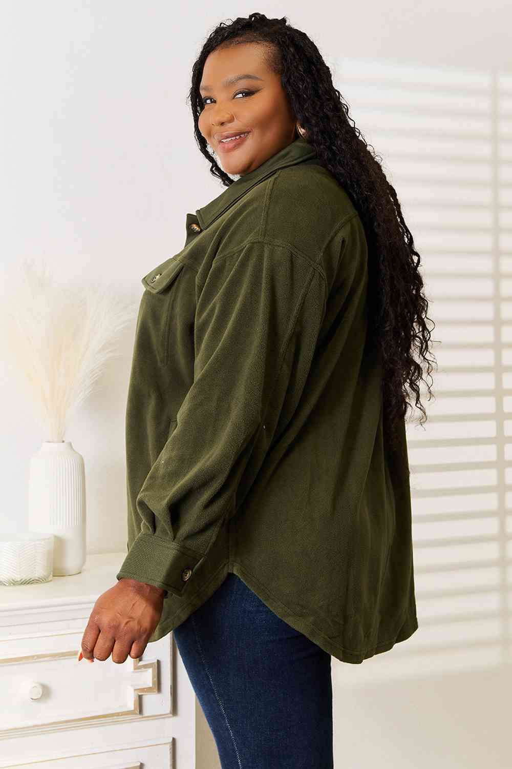 Heimish Cozy Girl Button Down Shacket