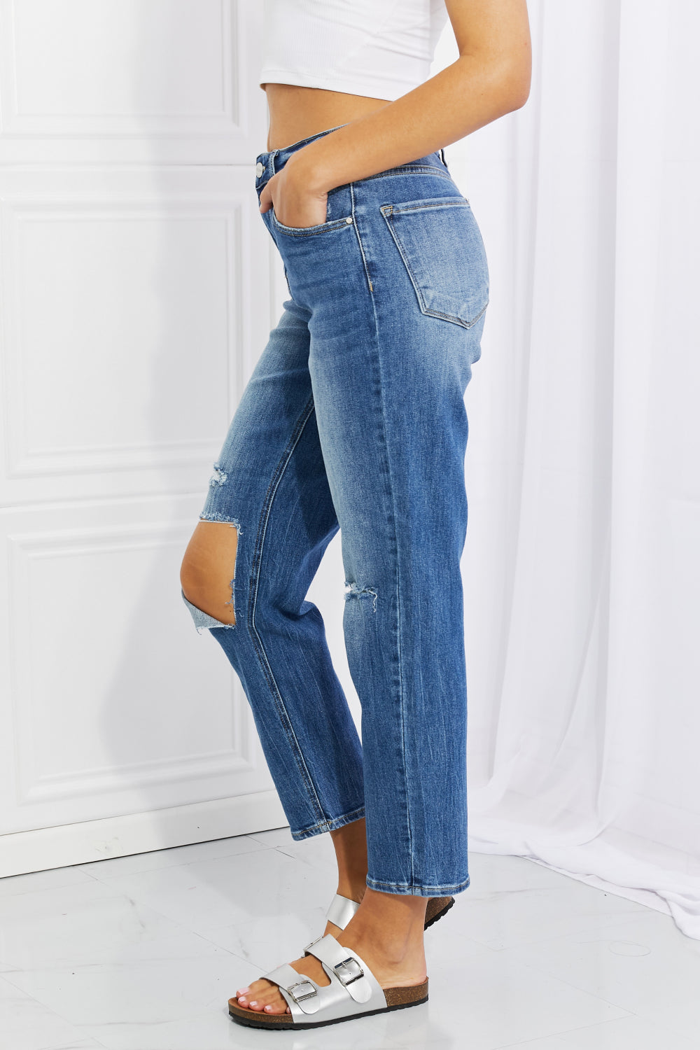 Risen Emily High Rise Relaxed Jeans