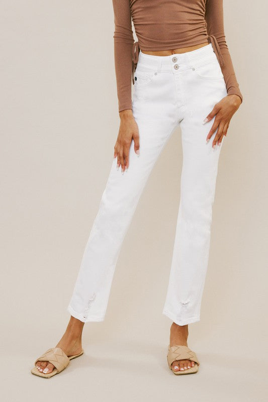 Kan Can USA High Rise Slim Straight-Kc5217Wt