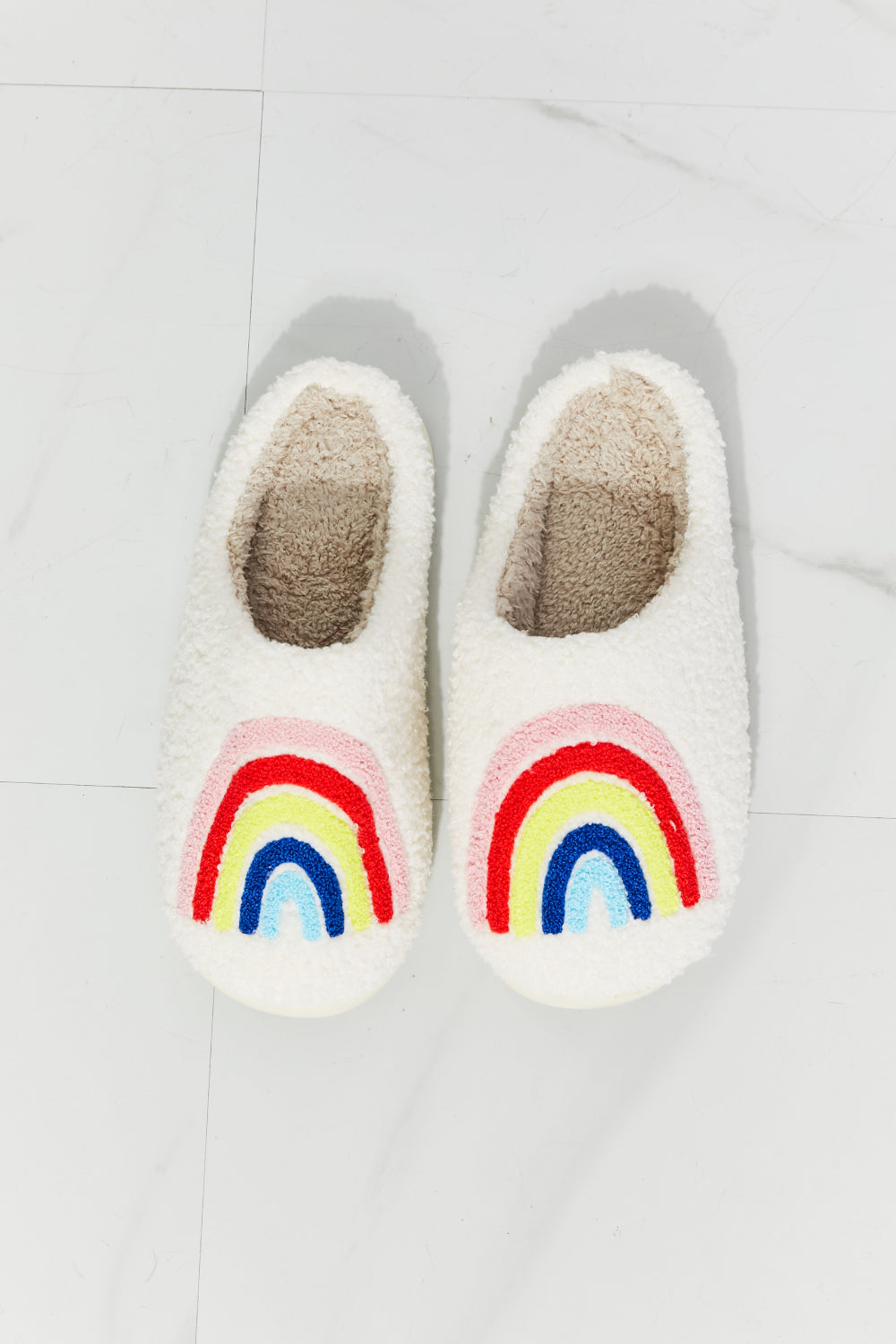 Mmshoes Rainbow Plush Slipper