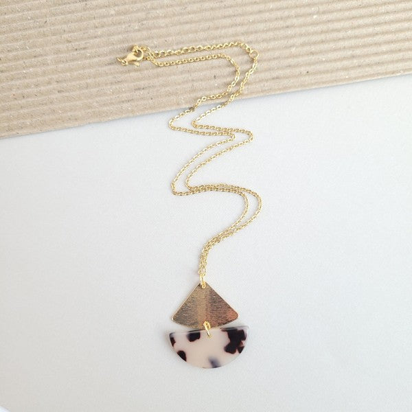 Spiffy & Splendid Ava Blonde Tortoise Necklace