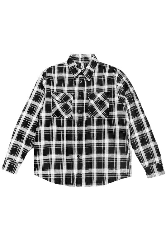 Weiv Mens Quilted Padded Flannel
