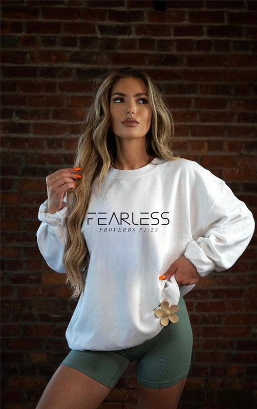 Ocean and 7th Fearless Proverbs 31 25 Cozy Crewneck Sweatshirt