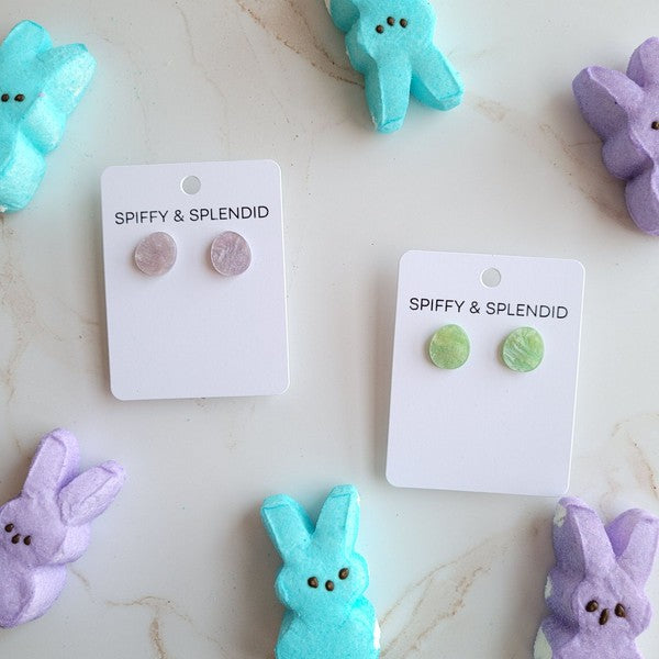 Spiffy & Splendid Easter Egg Studs - Lavender