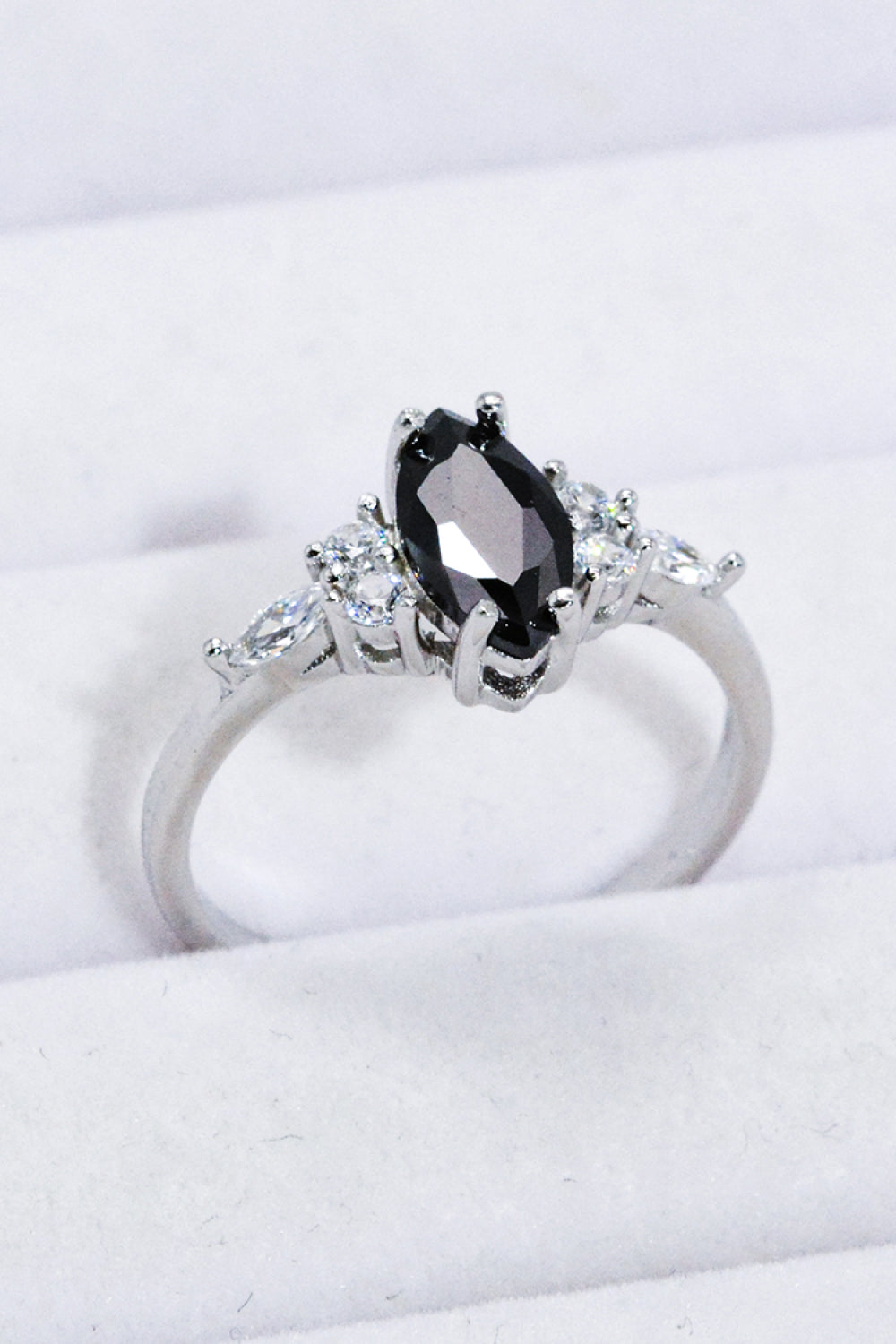 Sterling Silver Black Agate Ring Image1