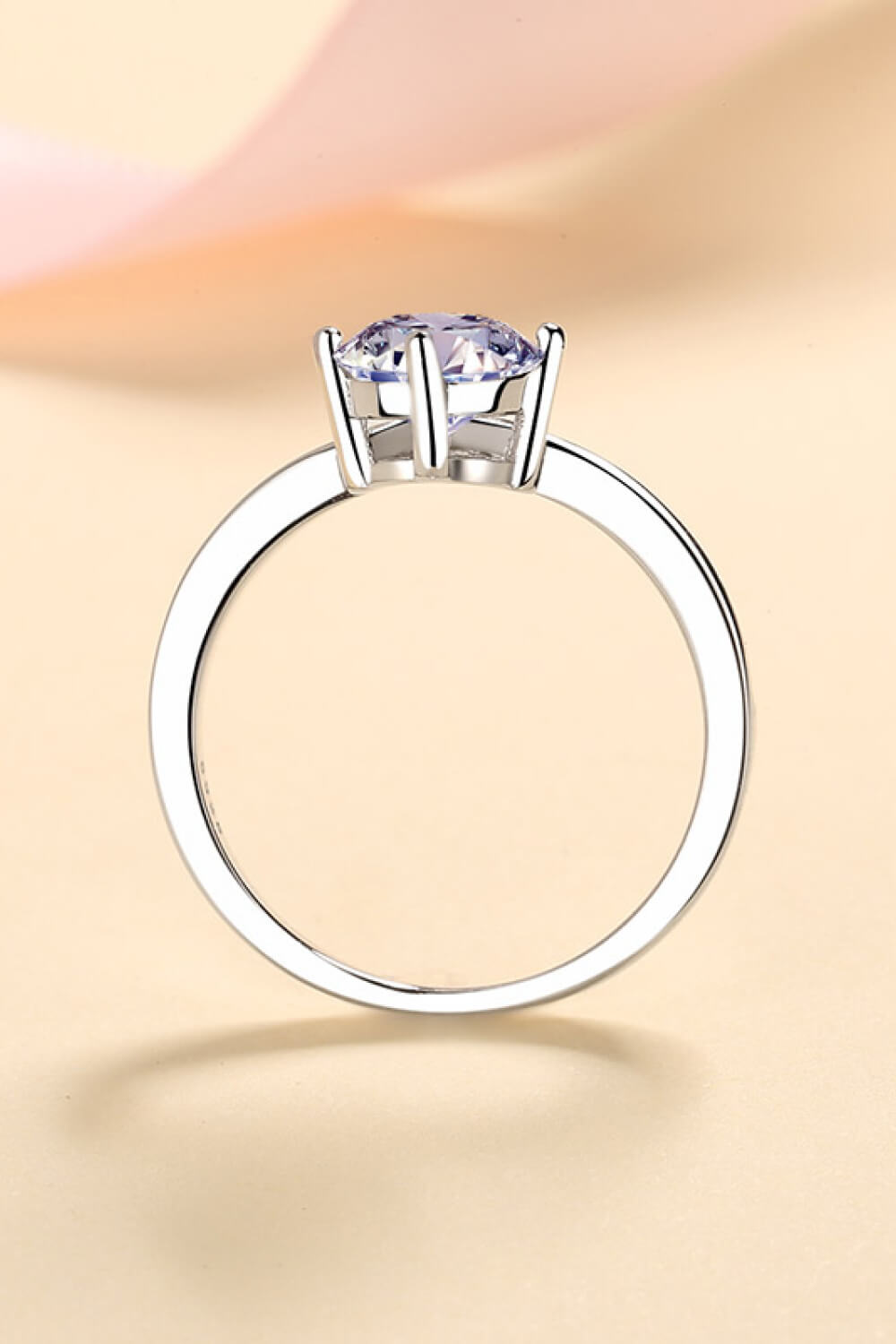 Sterling Silver Moissanite Ring Image2