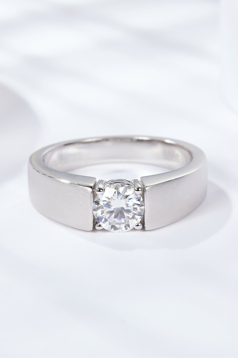 Sterling Silver Moissanite Ring Image1