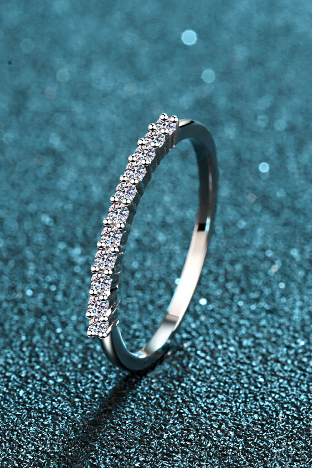 Moissanite Polished Ring Image3