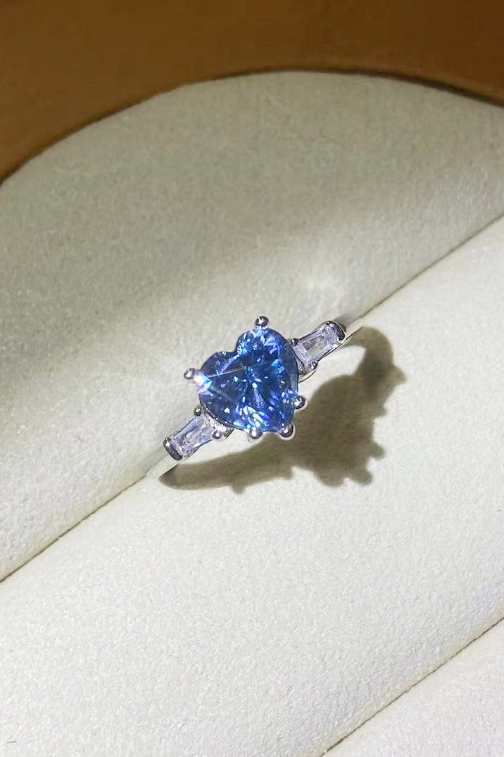 Moissanite Platinum-Plated Ring Image 4