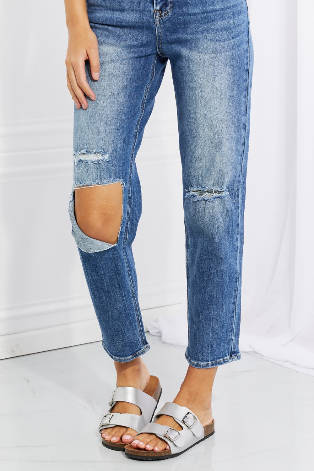 Risen Emily High Rise Relaxed Jeans
