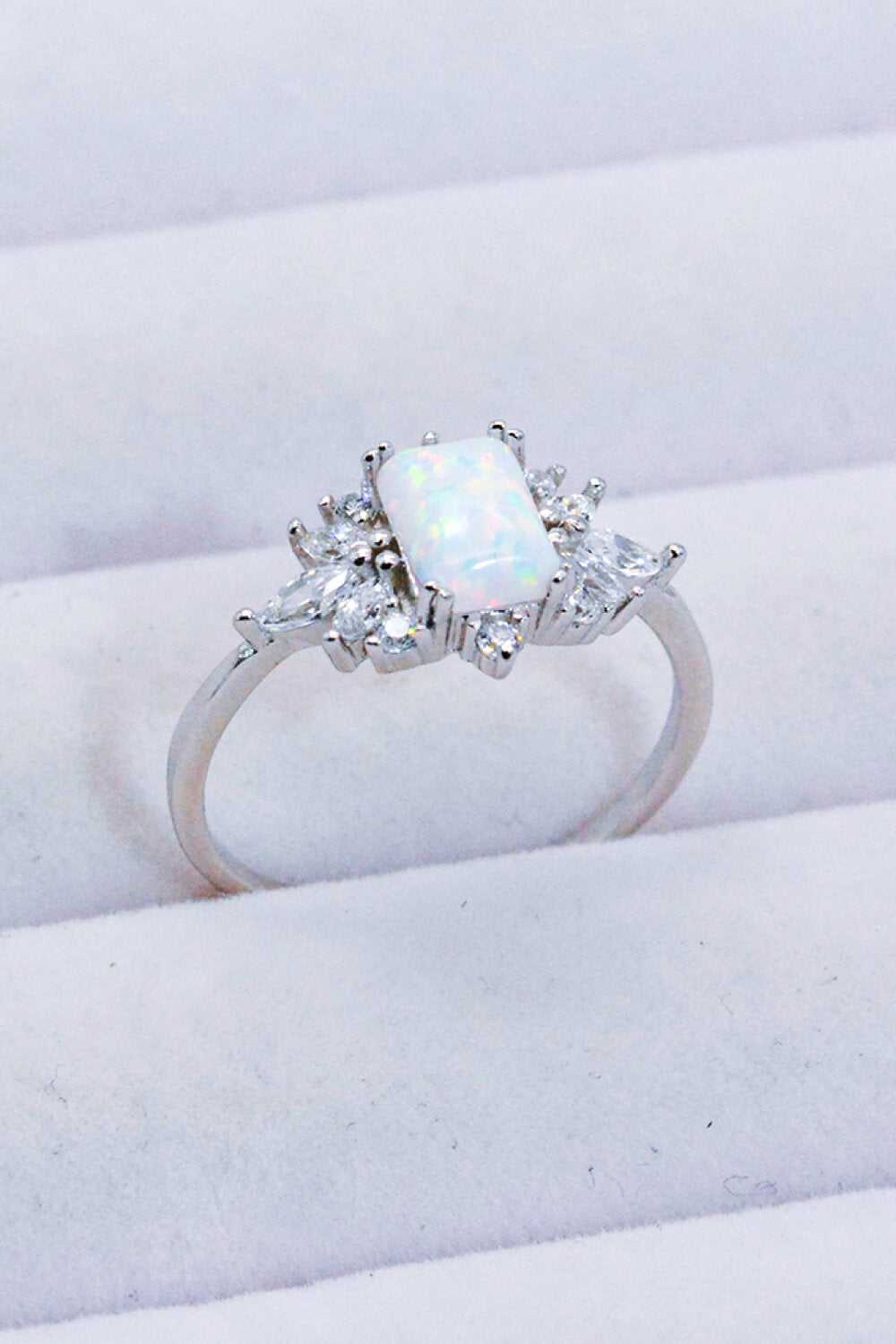 Zircon And Opal Ring Image3