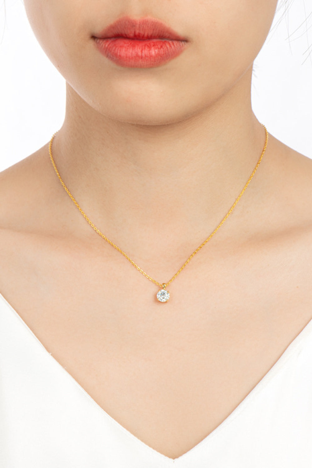 Moissanite Chain-Link Necklace Image1