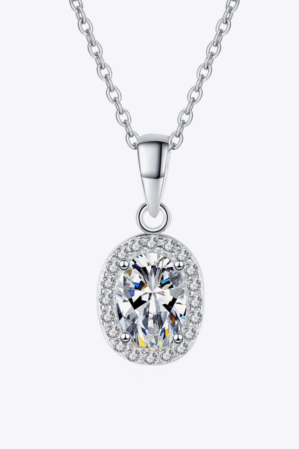 Moissanite Pendant Necklace Image 4