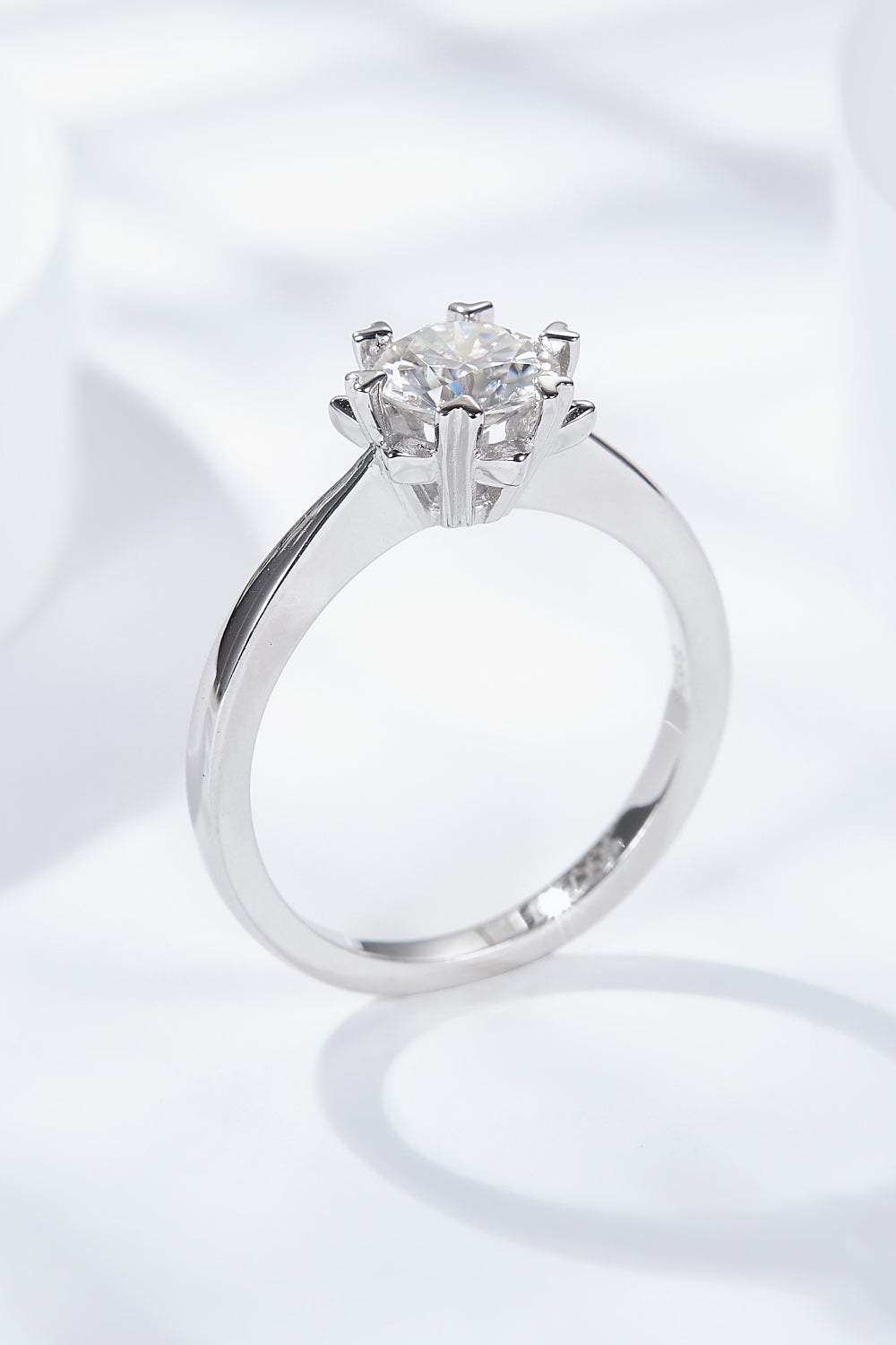 Solitaire Moissanite Ring Image2