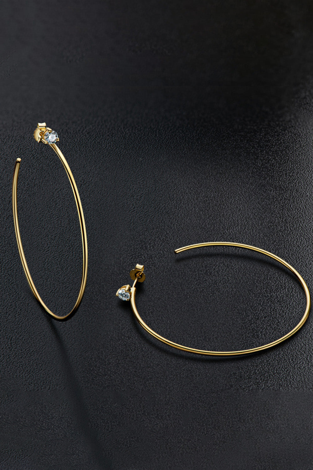 Moissanite Hoop Earrings Image1