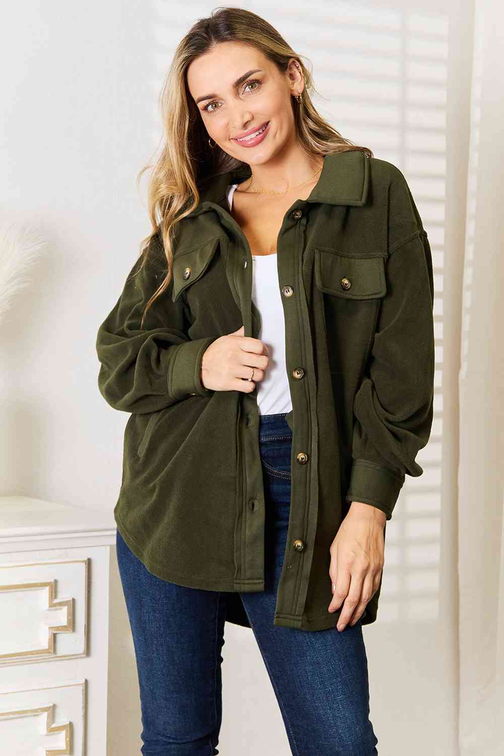 Heimish Cozy Girl Button Down Shacket