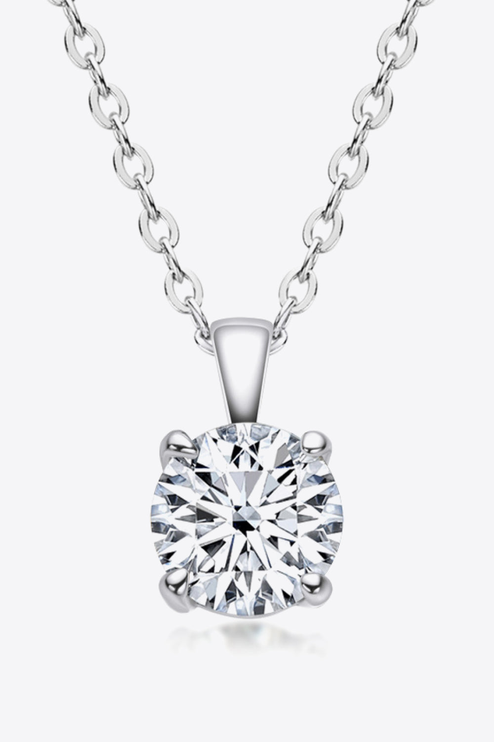 Moissanite Chain-Link Necklace Image3