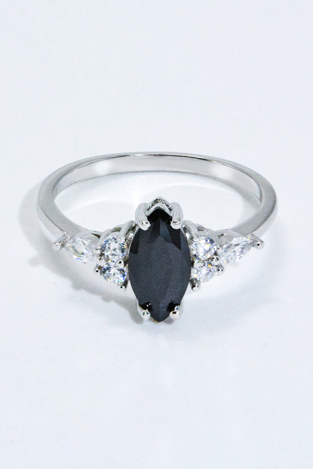 Sterling Silver Black Agate Ring Image3