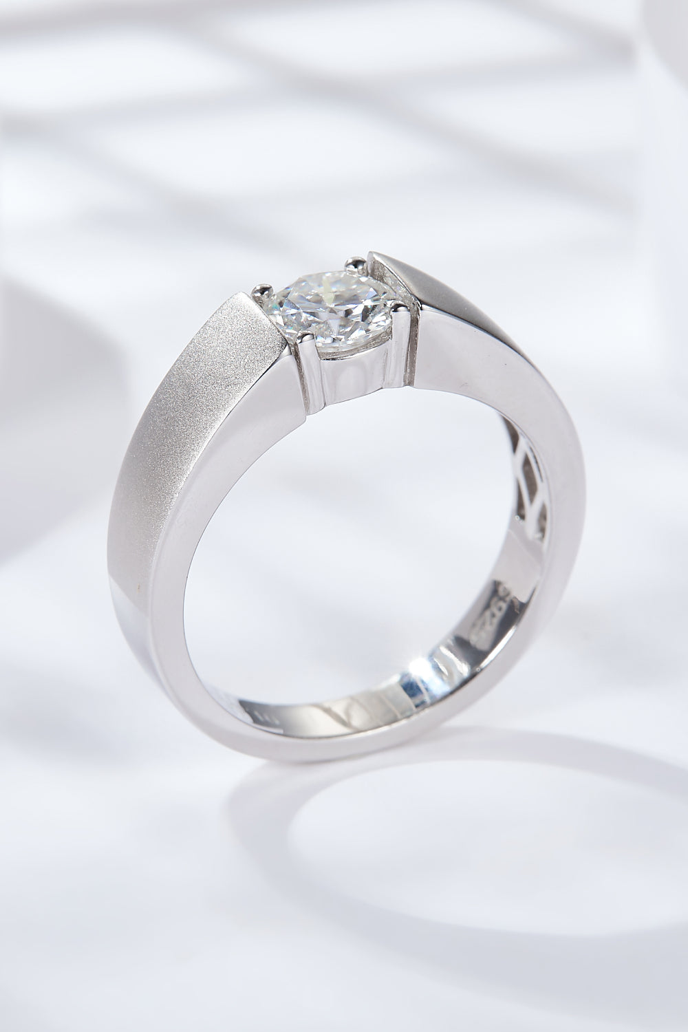 Sterling Silver Moissanite Ring Image2