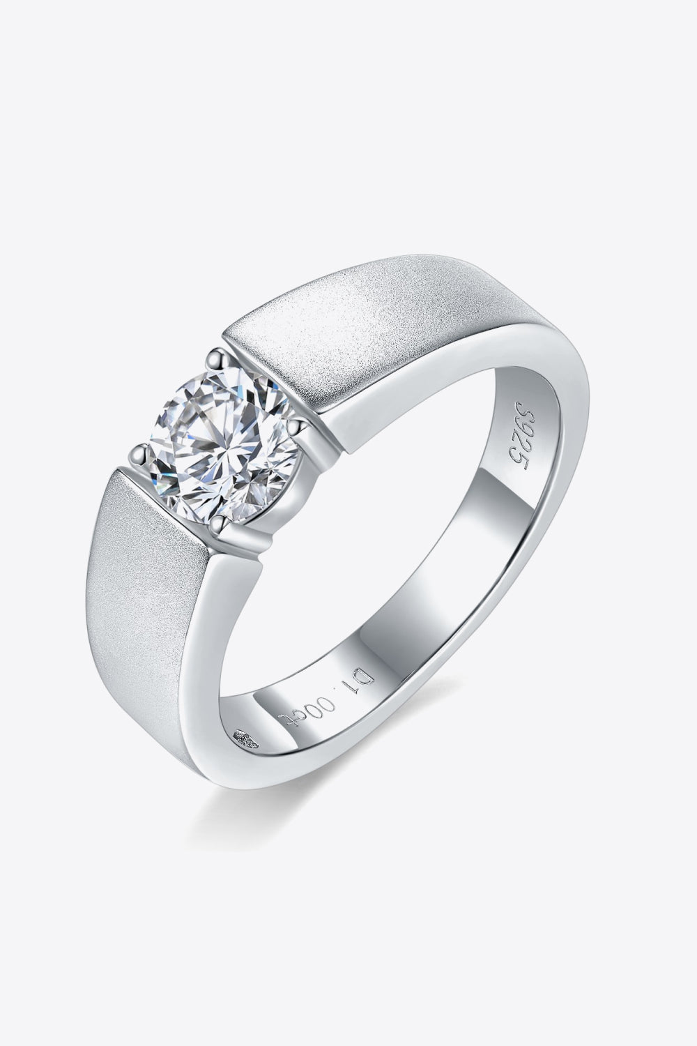 Sterling Silver Moissanite Ring Image3