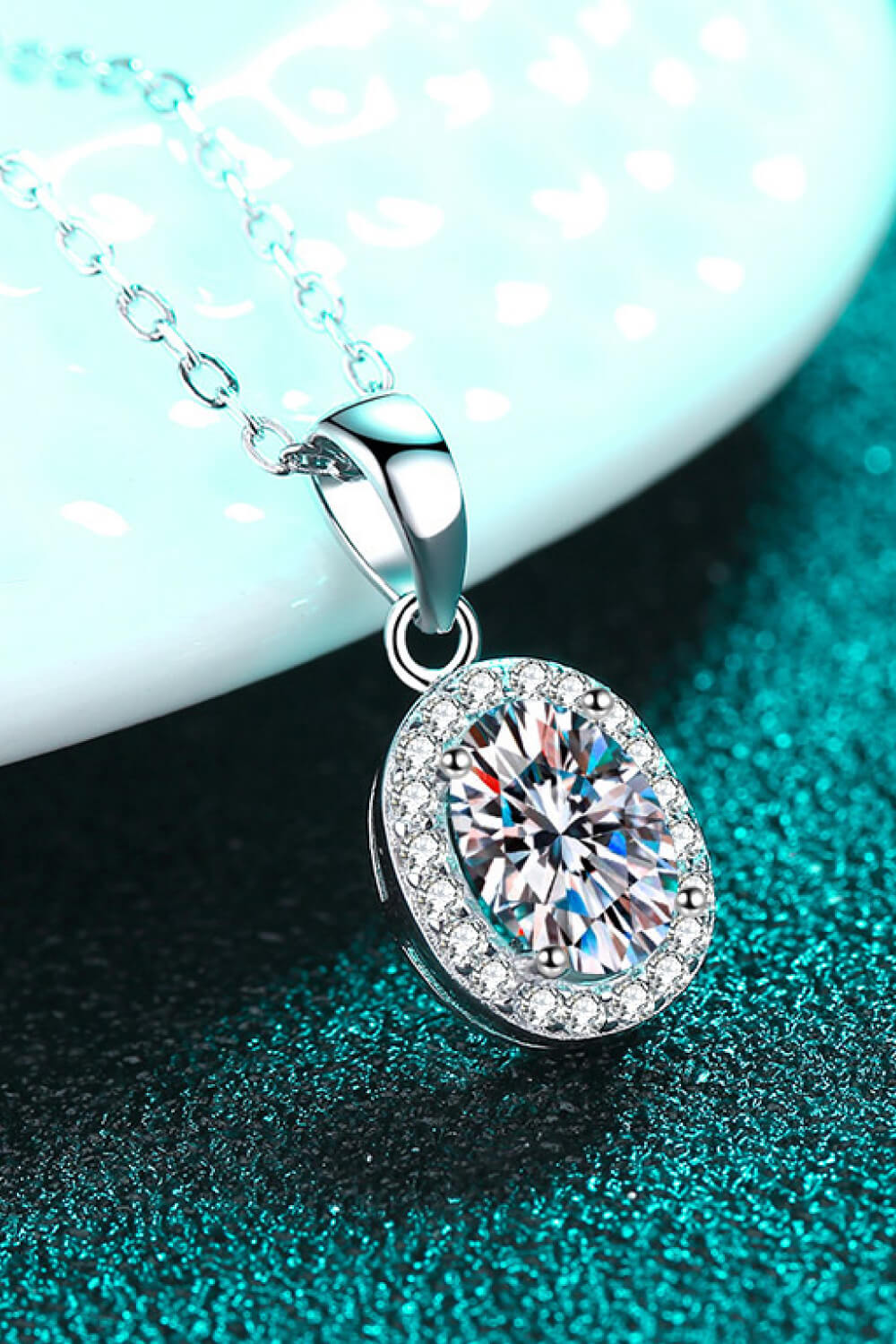 Moissanite Pendant Necklace Image 3