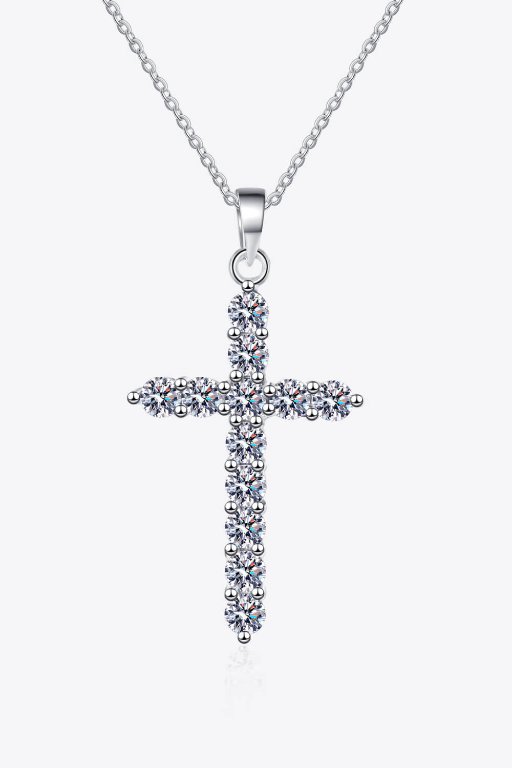 Cross Moissanite Necklace Image4